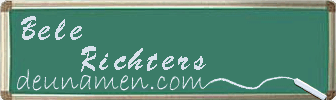 Bele Richters Visitenkarte